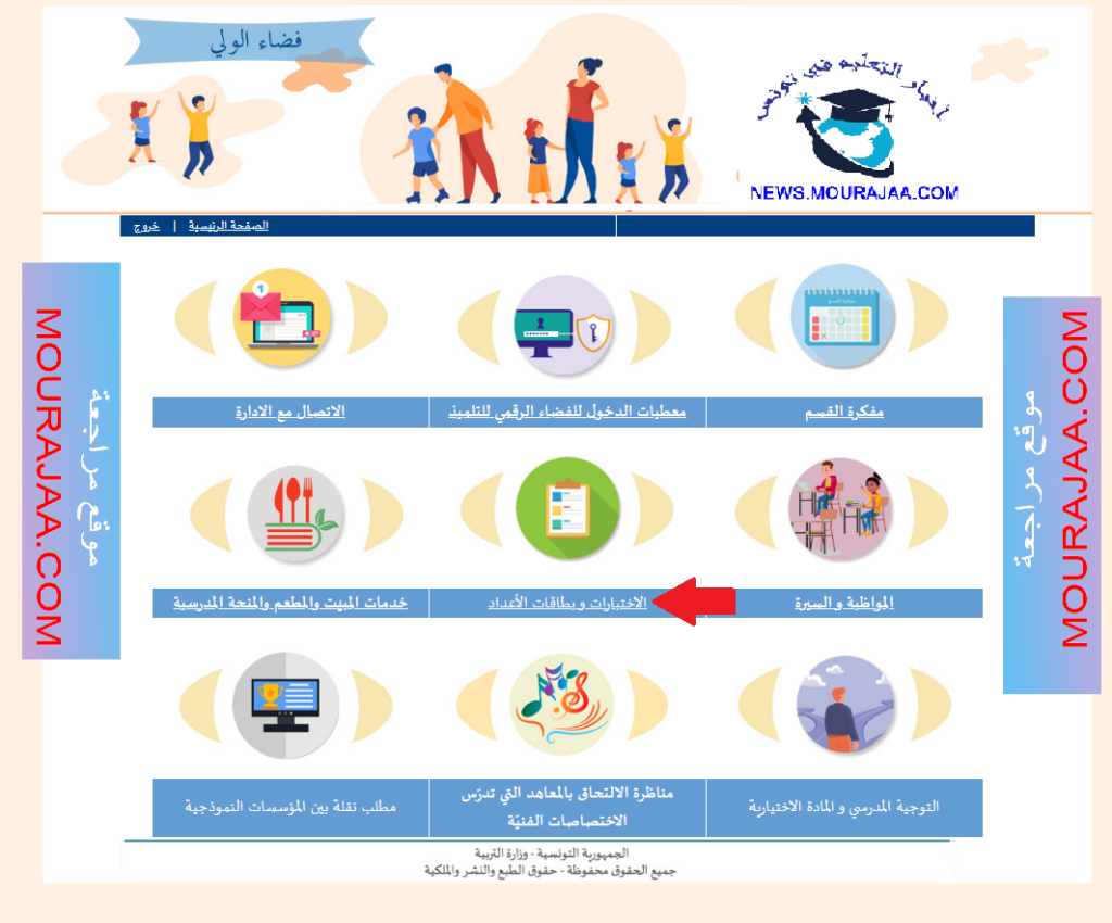 الاطلاع على أعداد الثلاثي الأول عبر فضاء الولي اعدادي و ثانوي - أخبار 